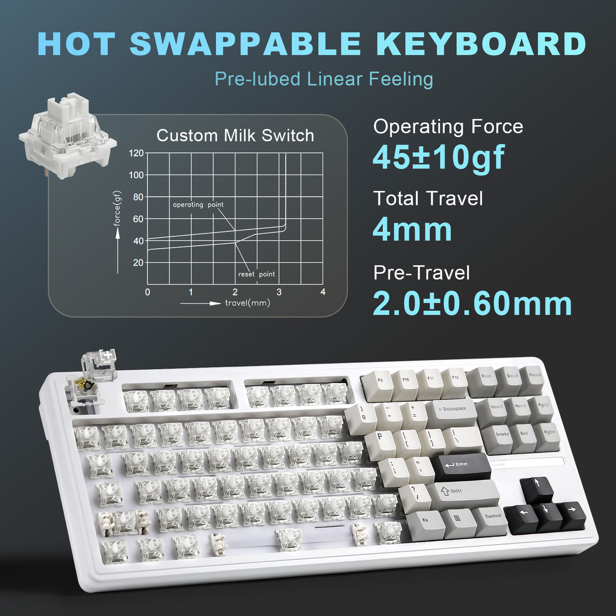 YUNZII YZ87 Mechanical Gaming Keyboard