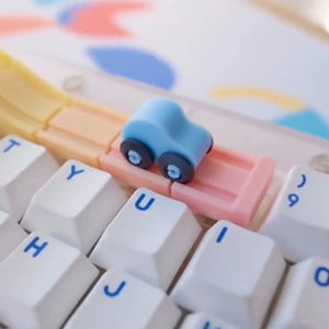 Rainbow Roller Coaster Artisan Keycap