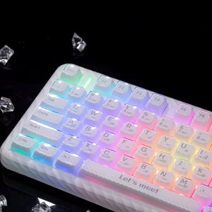 RX S75  Crystal White Tri-mode mechanical keyboard