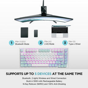 YUNZII YZ75 Pro Mint Wireless Mechanical Keyboard