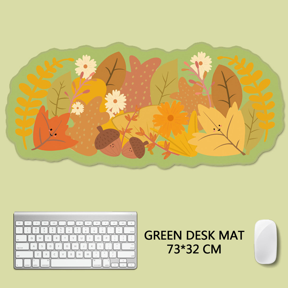 YUNZII Keynovo Autumn Shaped Mouse Mat Desk Pad