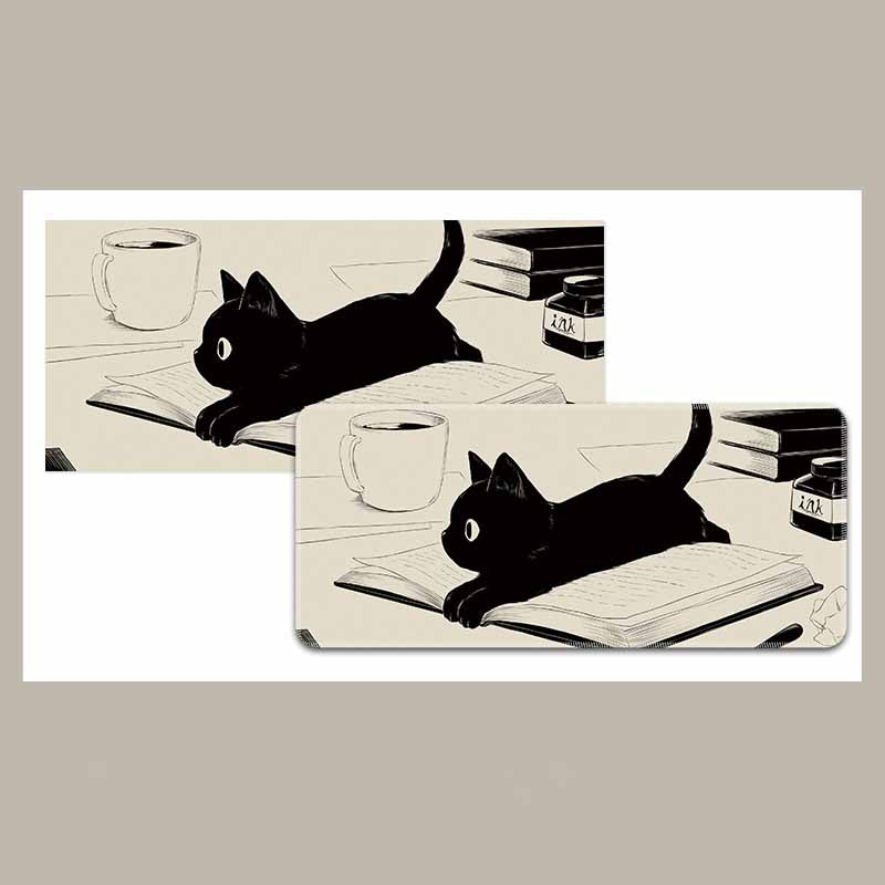 YUNZII Keynovo Mouse Mat Desk Pad- - Coffee Cat – YUNZII KEYBOARD