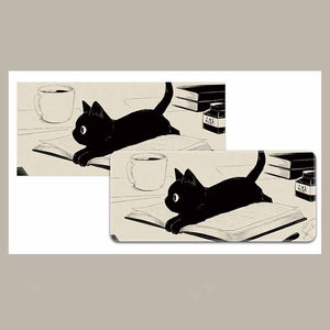 YUNZII Keynovo Mouse Mat Desk Pad - Black Cat