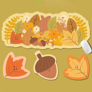 YUNZII Keynovo Autumn Shaped Mouse Mat Desk Pad