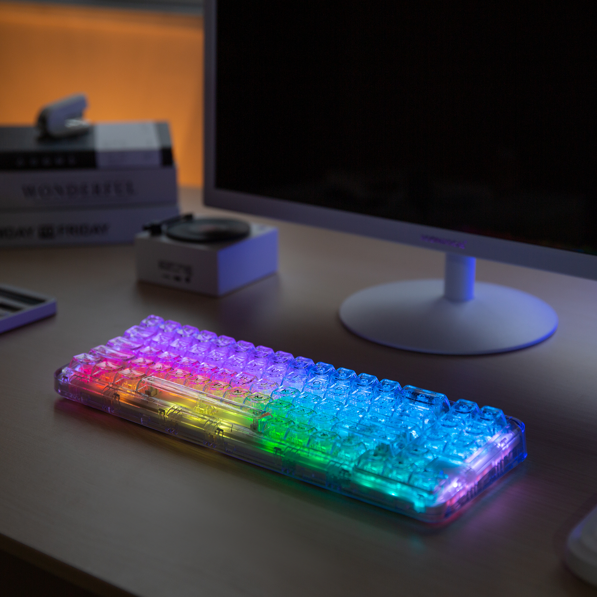 YUNZII X71 Transparent Wireless Gasket Mechanical Keyboard