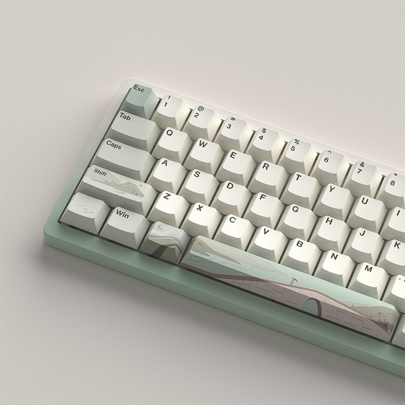 YUNZII Spring Tea Cherry Profile Keycap Set