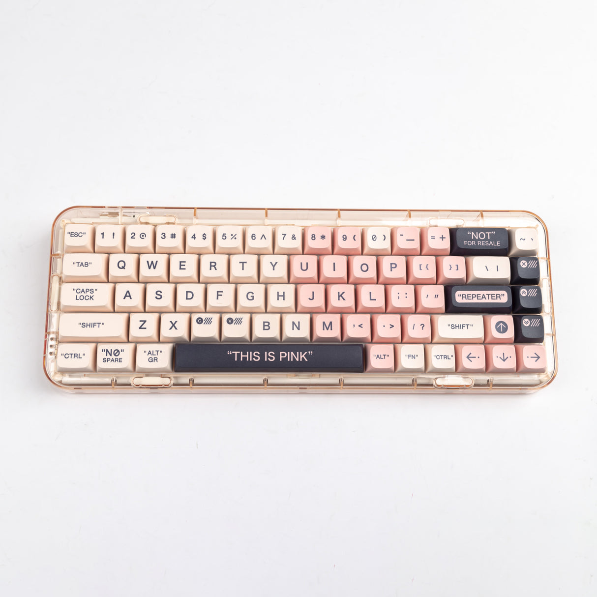 YUNZII Plastic Pink Keycap Set