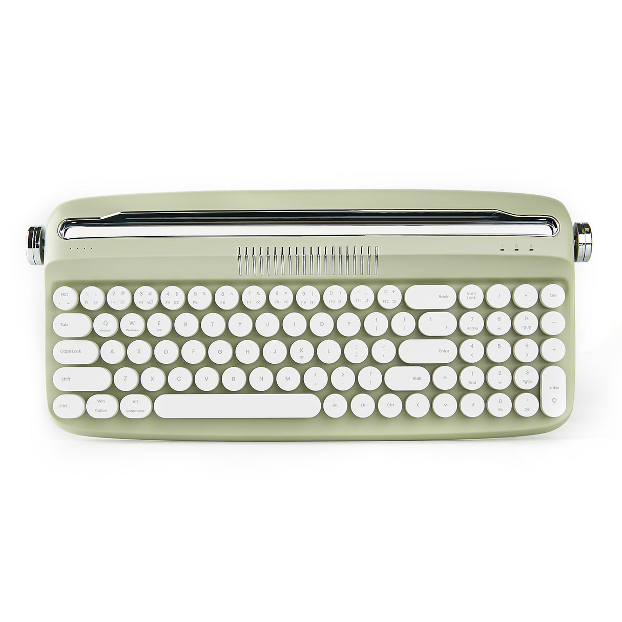 YUNZII ACTTO B309 Ivory Butter Upgraded Rechargeable Wireless Retro Typewriter Keyboard