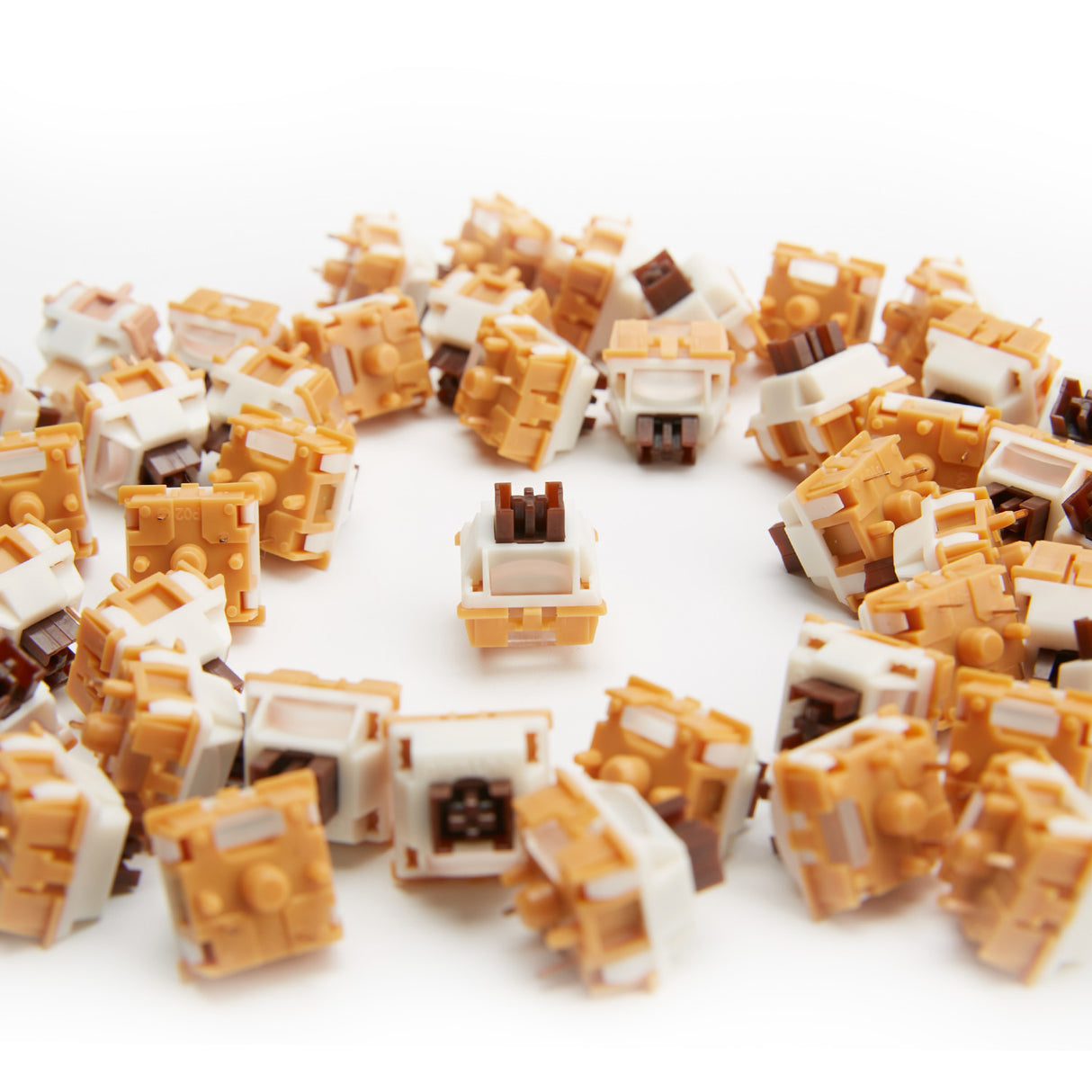 YUNZII Caramel Coffee 5-Pin Mute Silent Linear Mechanical Keyboard Switch