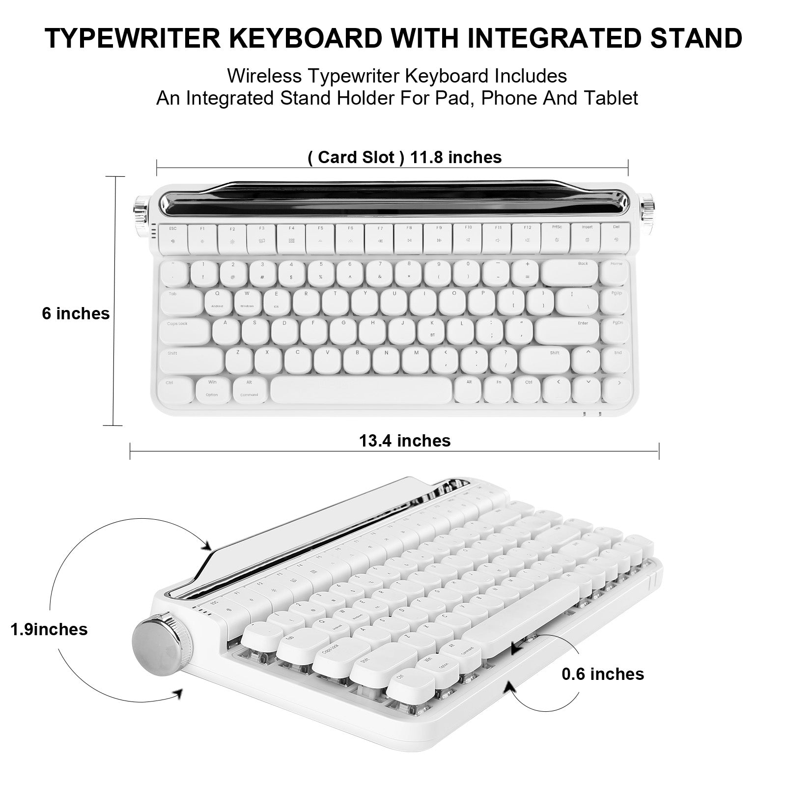 YUNZII ACTTO B703 Retro Typewriter Mechanical Keyboard