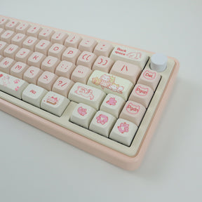 YUNZII Peach Kitty Keycap Set