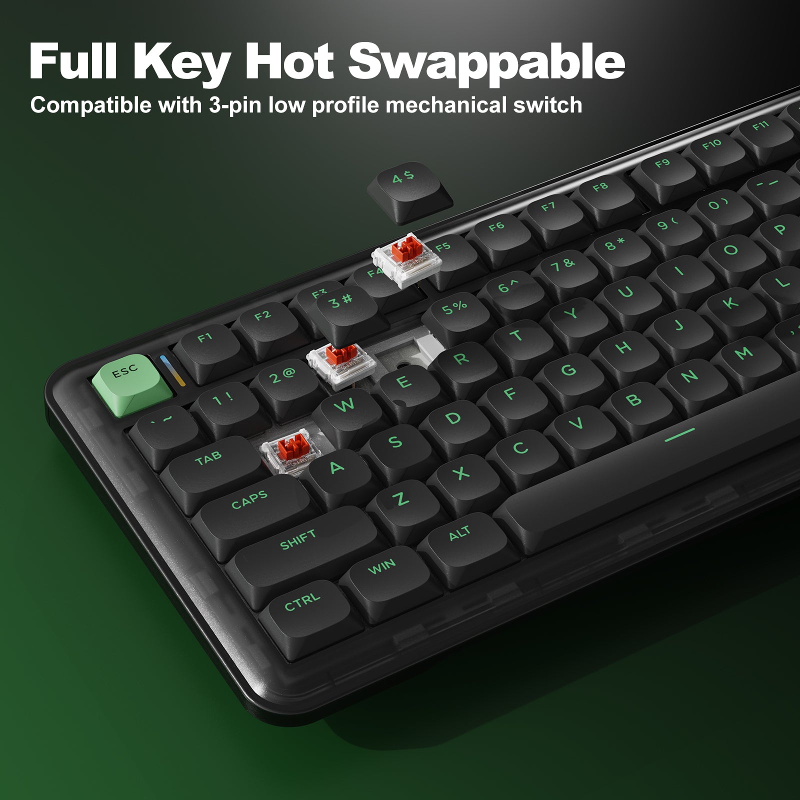 YUNZII L75 Low Profile Wireless Mechanical Keyboard – YUNZII