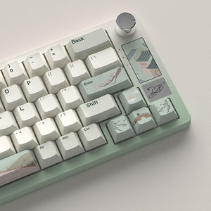 YUNZII Spring Tea Cherry Profile Keycap Set