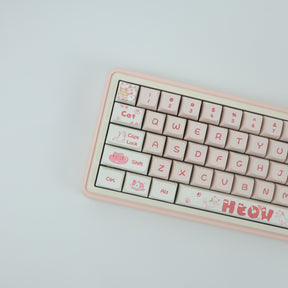 YUNZII Peach Kitty Keycap Set