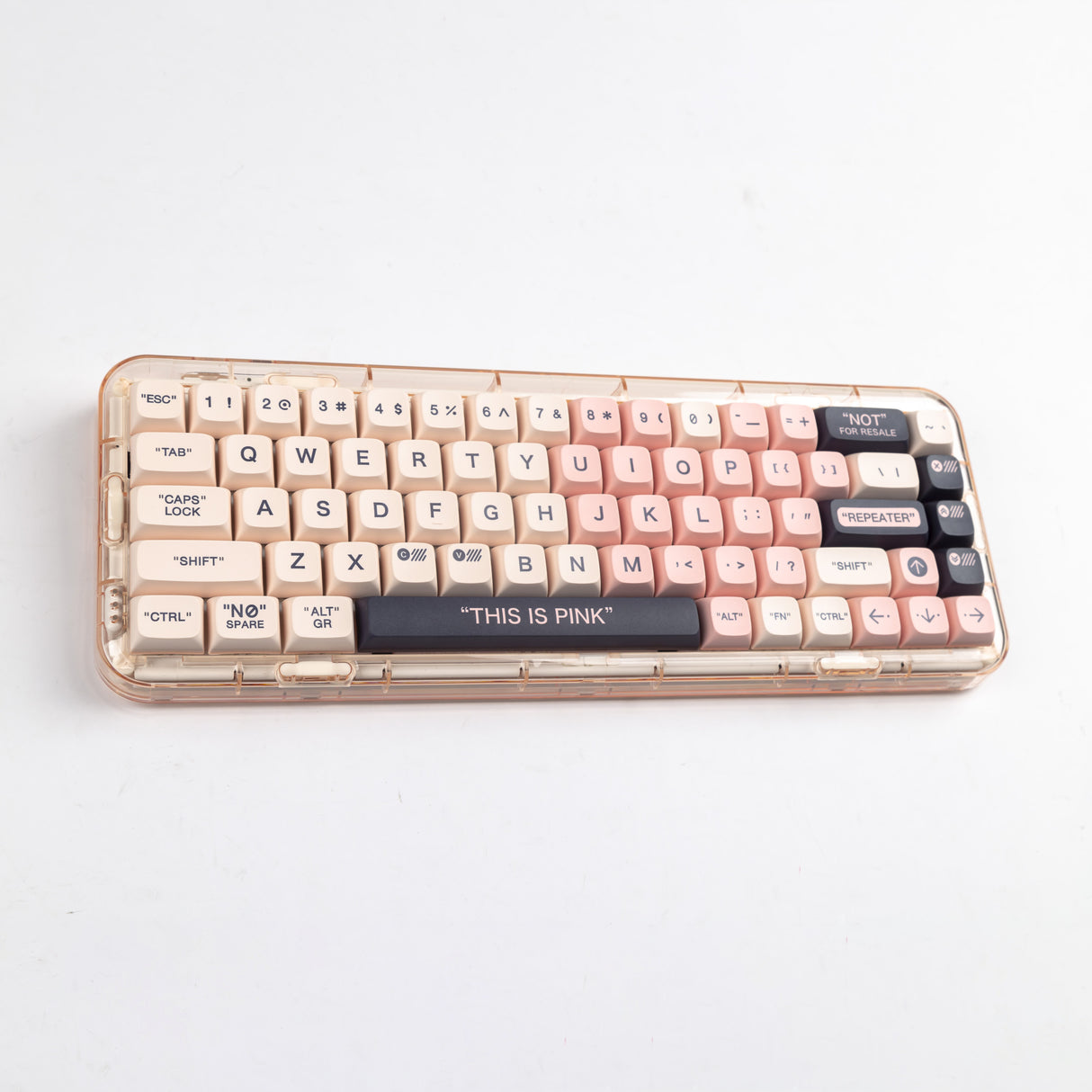 YUNZII Plastic Pink Keycap Set