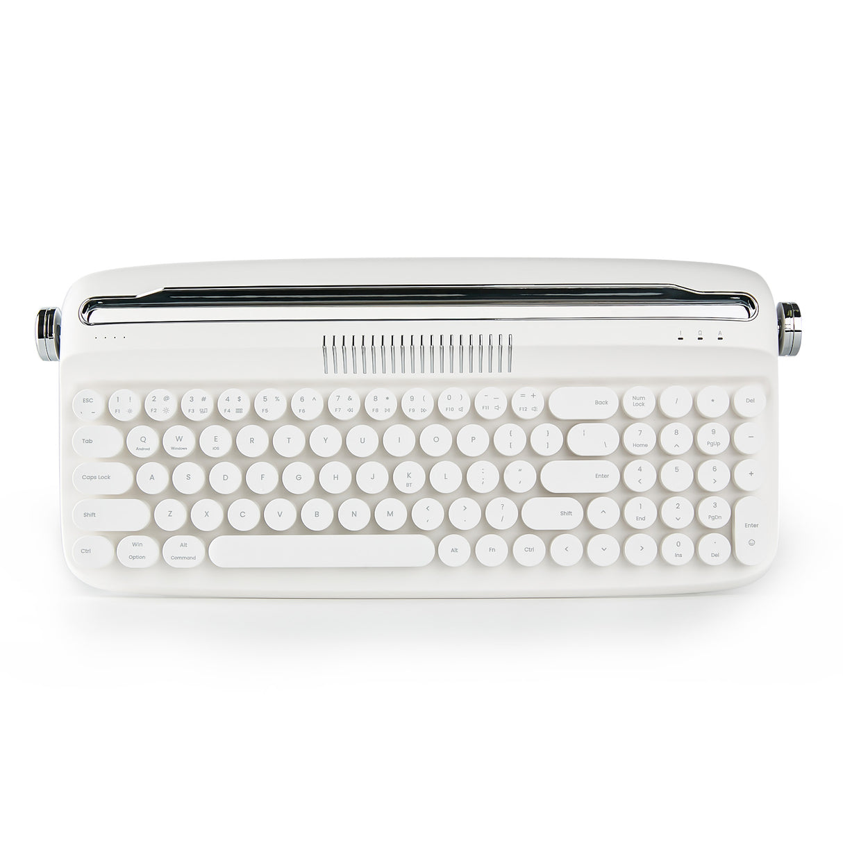 YUNZII ACTTO B309 Ivory Butter Upgraded Rechargeable Wireless Retro Typewriter Keyboard