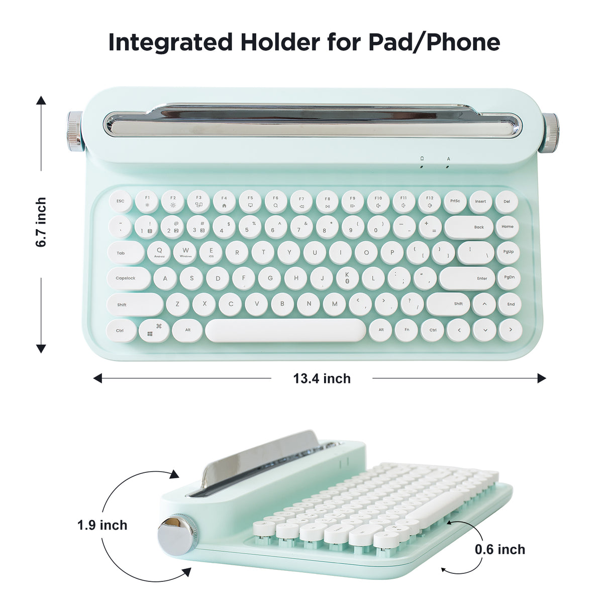 Typewriter Computer Keyboard / iPad Stand (Model F)