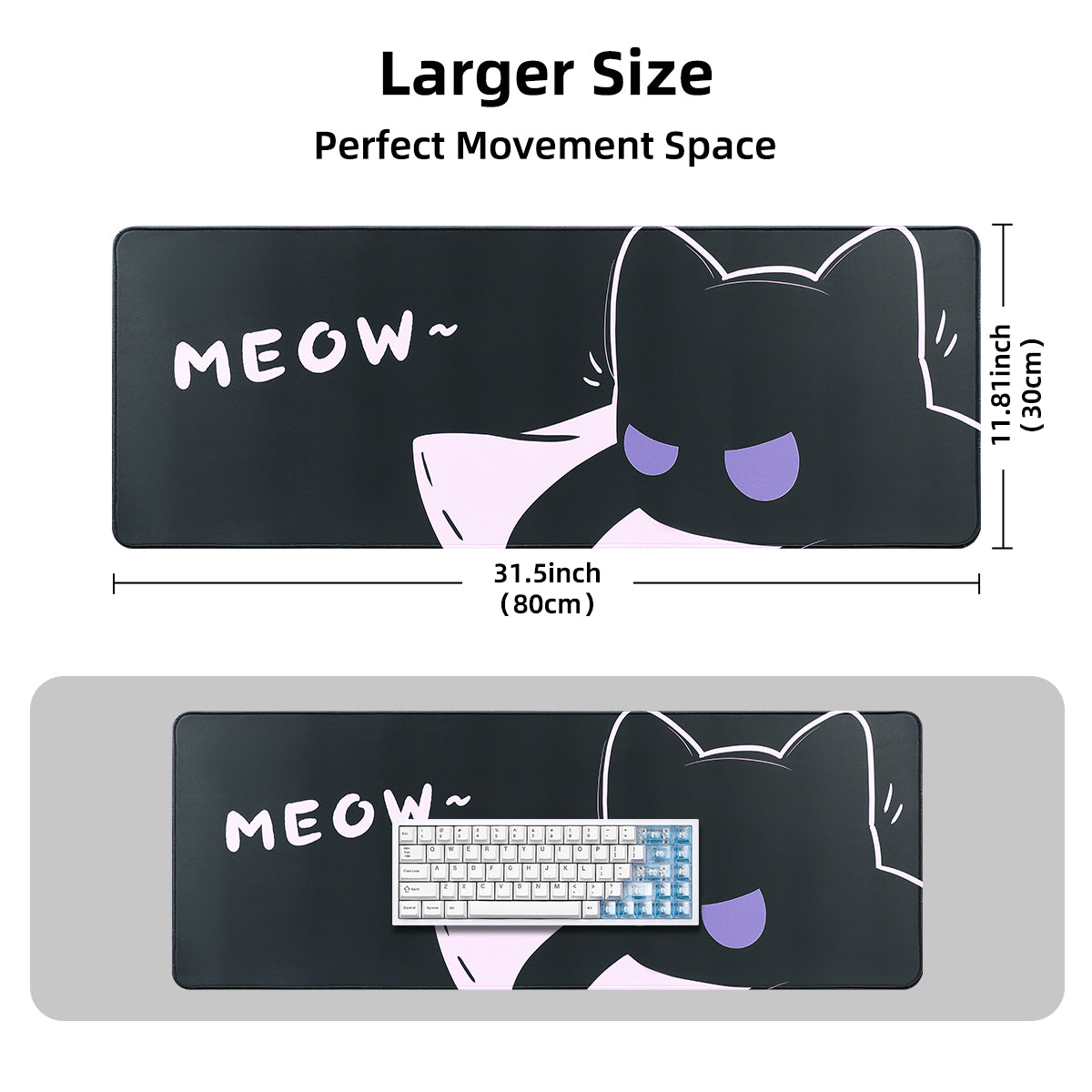 YUNZII Cool Cat Mouse Mat Desk Pad – YUNZII KEYBOARD