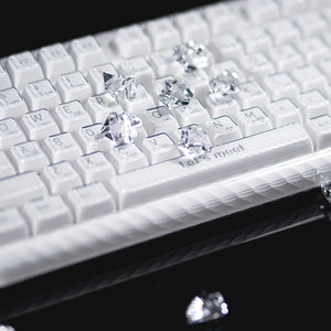 RX S75  Crystal White Tri-mode mechanical keyboard