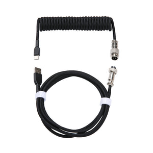 YUNZII Keynovo V3 Coiled Keyboard Cable with Aviator USB Cable for Type-C Mechanical Gaming Keyboard