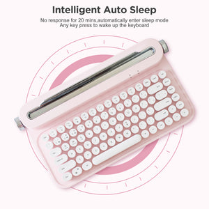 YUNZII ACTTO B305 Wireless Keyboard - Baby Pink