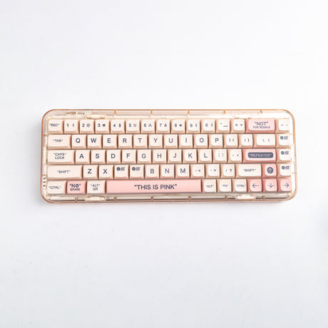 YUNZII Plastic Pink Keycap Set