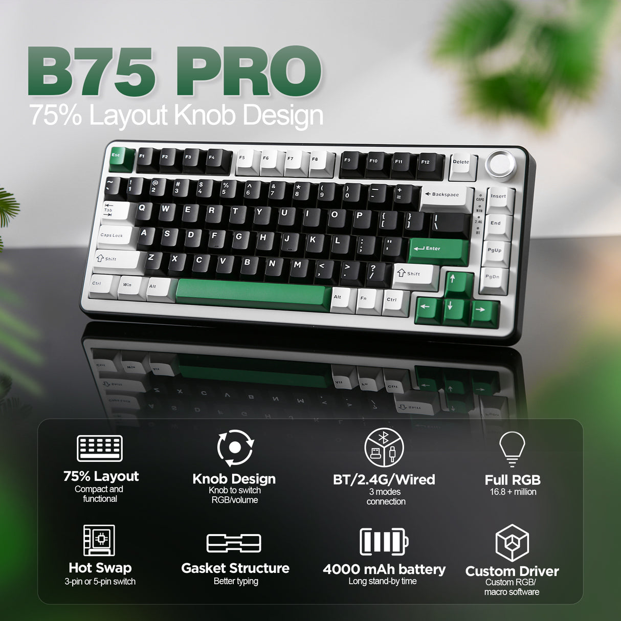 YUNZII B75 Pro Mechanical Keyboard