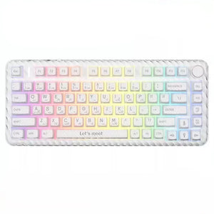RX S75  Crystal White Tri-mode mechanical keyboard
