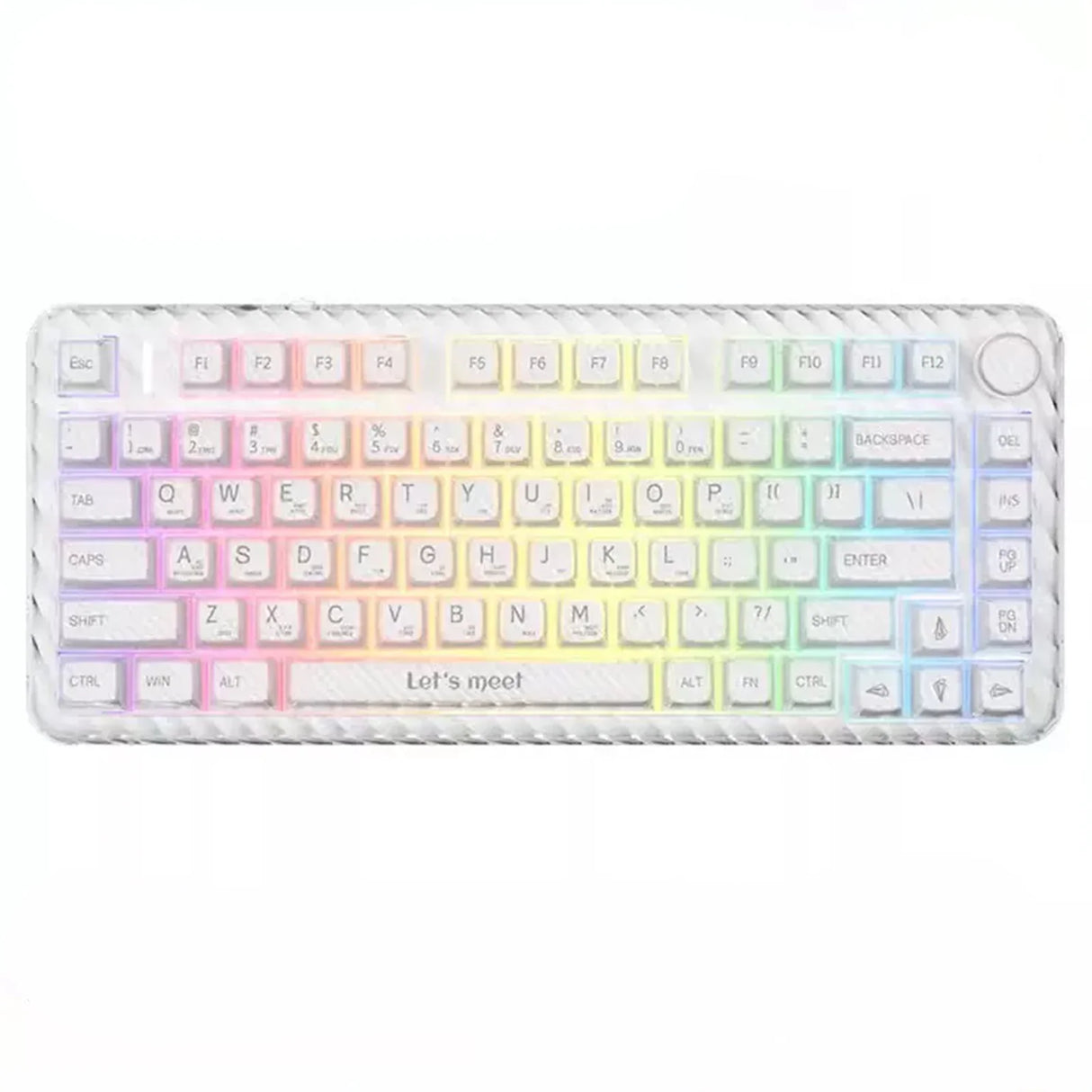 RX S75  Crystal White Tri-mode mechanical keyboard