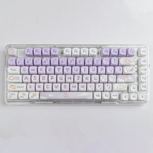 YUNZII Violet Bunny Keycap Set