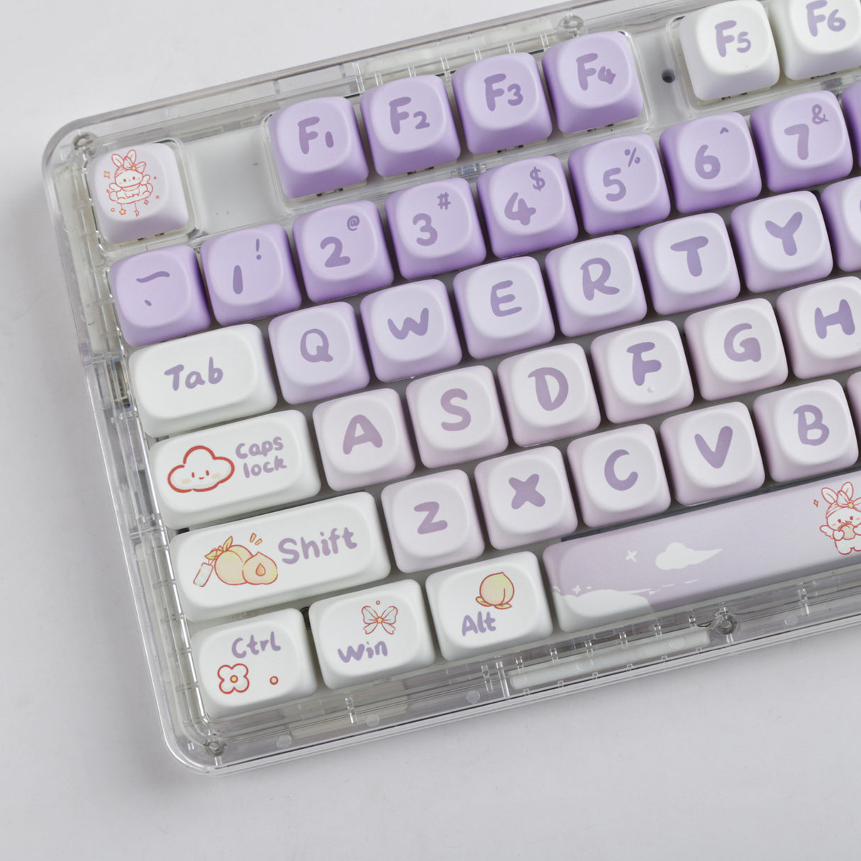 YUNZII Violet Bunny Keycap Set