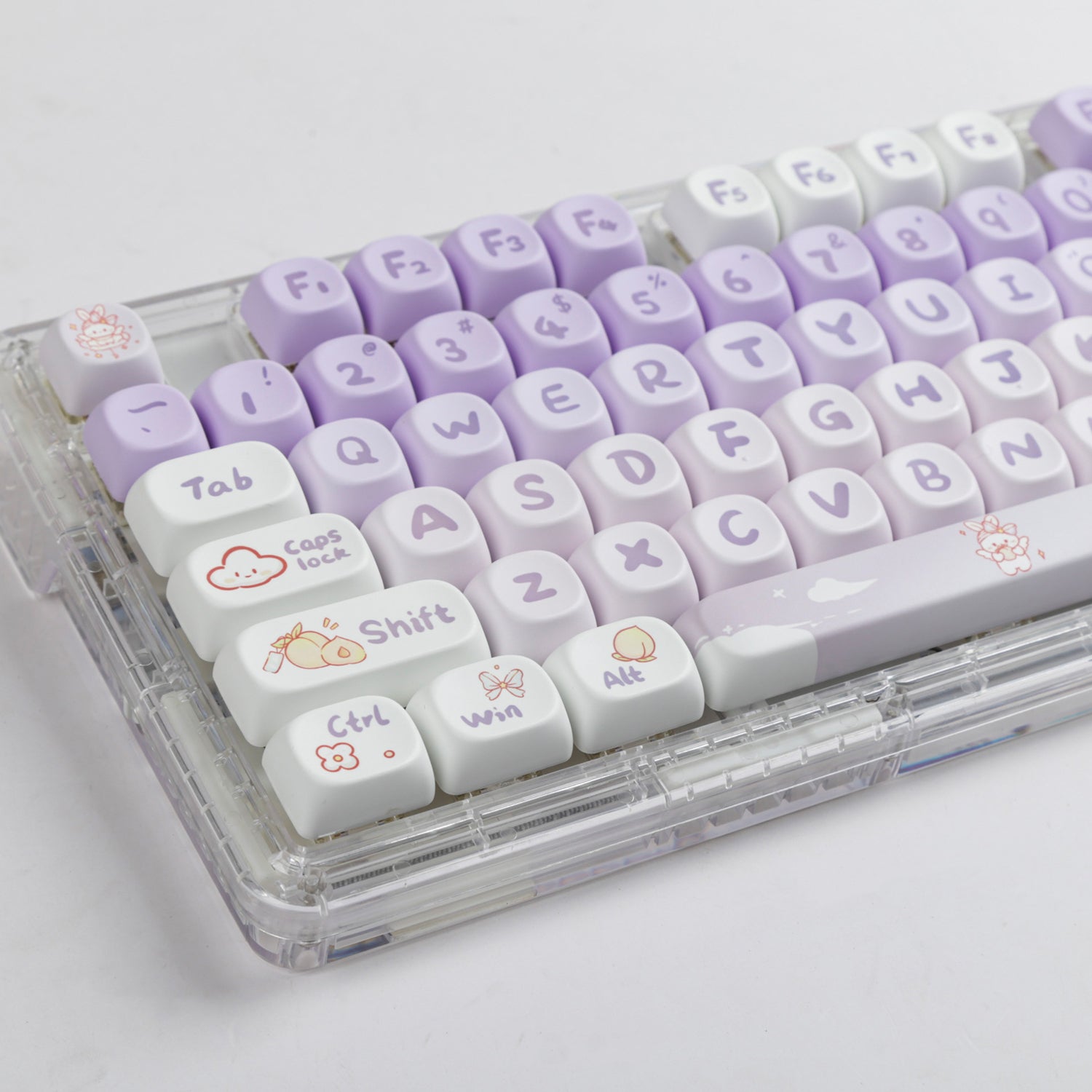 Purple Key Caps Set Lavender XDA Profile Keycaps Set