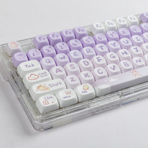 YUNZII Violet Bunny Keycap Set