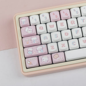 YUNZII Kitty Fish Keycap Set