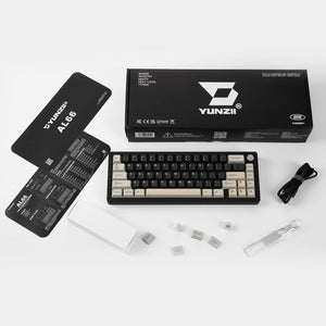 YUNZII AL66 Knob CNC Aluminum Wireless Mechanical Keyboard