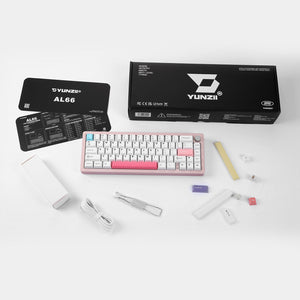 YUNZII AL66 Knob CNC Aluminum Wireless Mechanical Keyboard