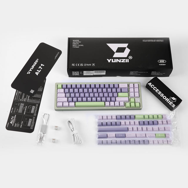YUNZII AL71 Full Aluminum Mechanical Keyboard – YUNZII KEYBOARD