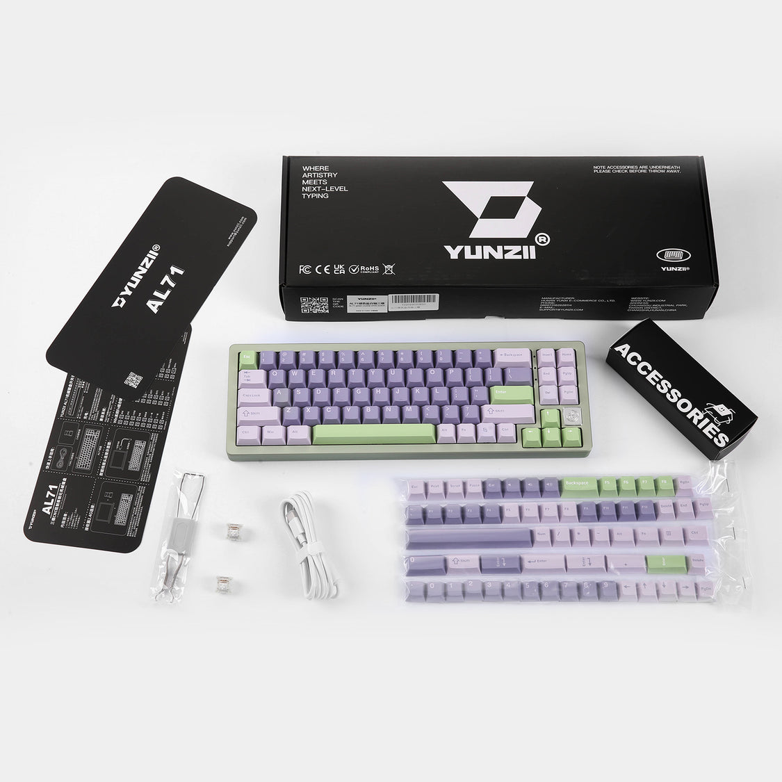 YUNZII AL71 Full Aluminum Mechanical Keyboard – YUNZII KEYBOARD