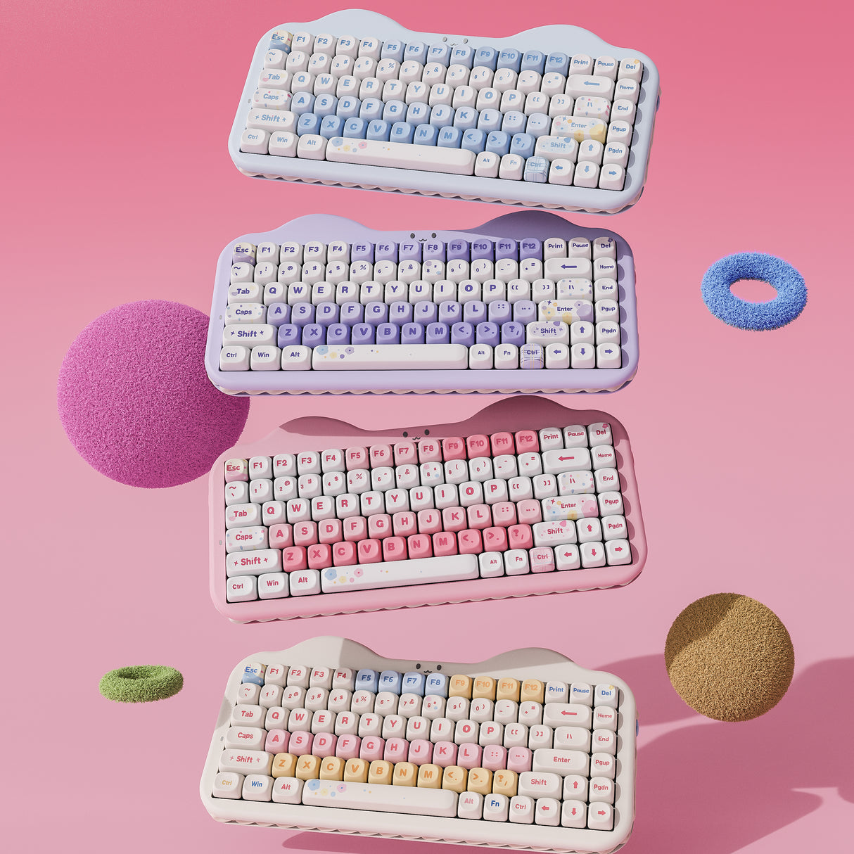 PRE-ORDER YUNZII C75 Cake Meow Wireless Mechanical Keyboard
