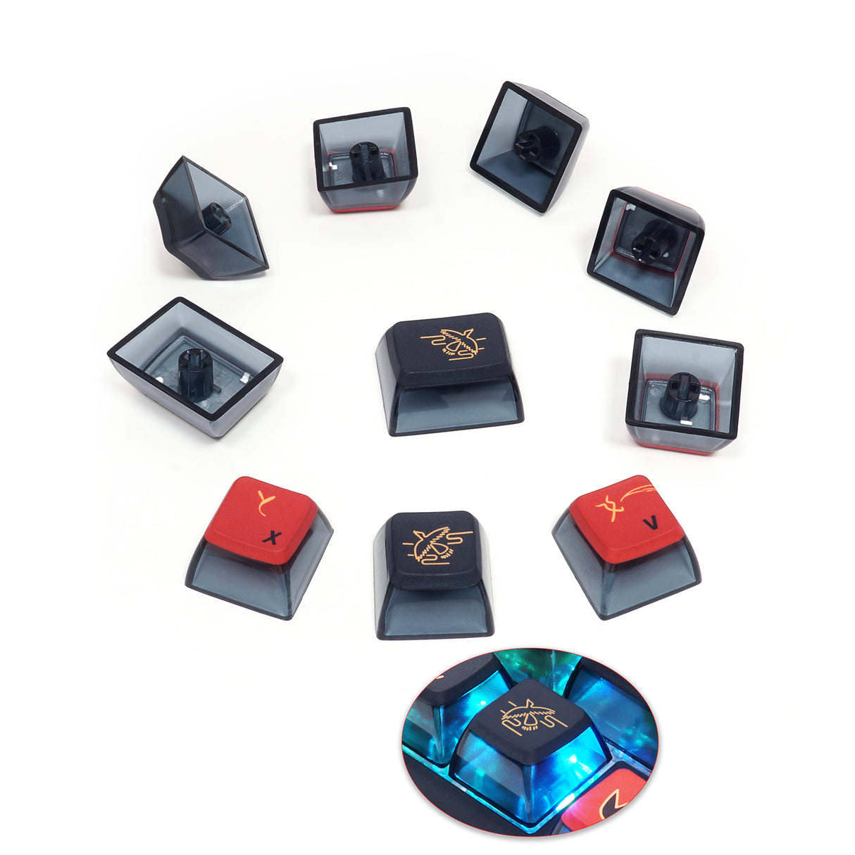 YUNZII Nine-Tailed Fox Keycap Set