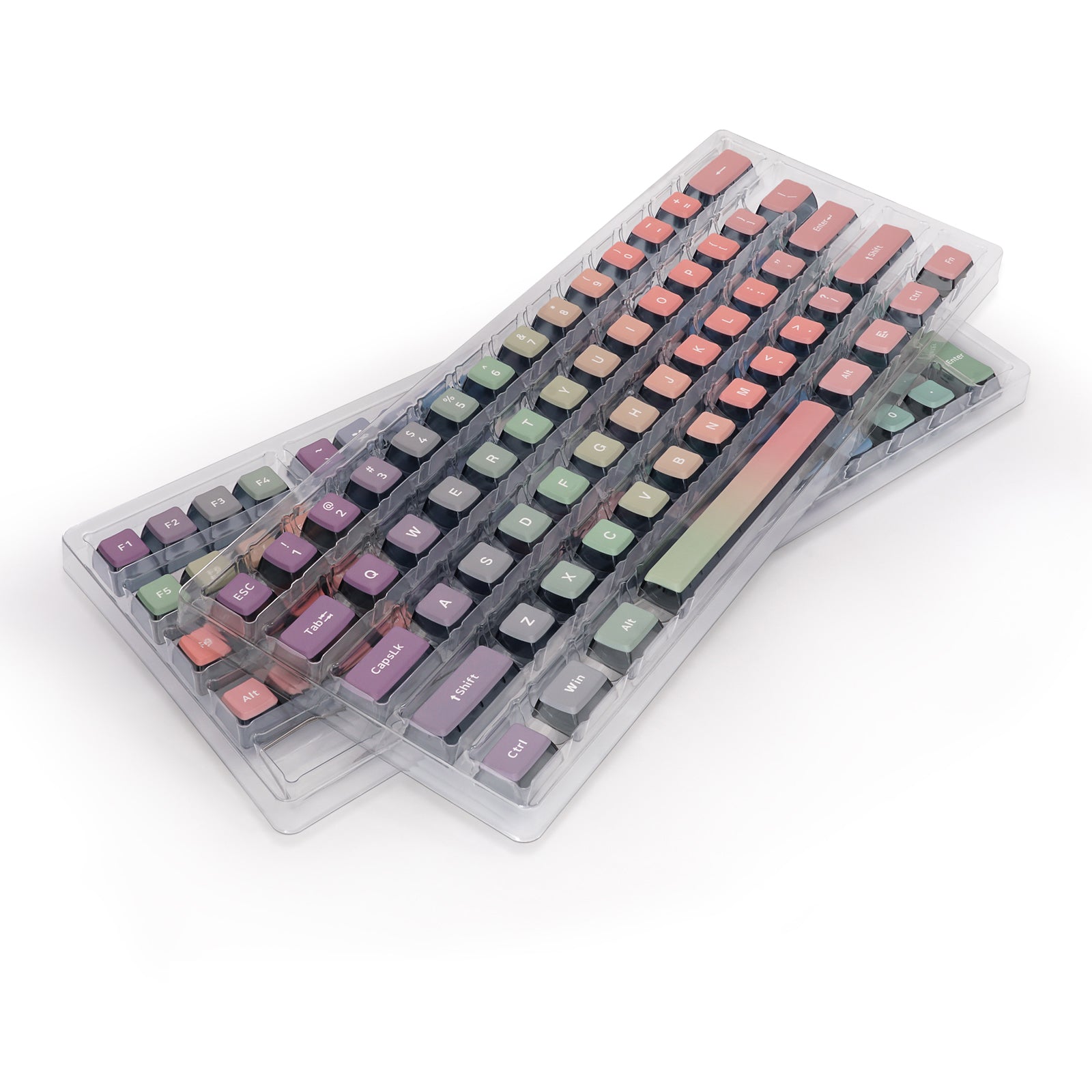 YUNZII Pink Rainbow Keycap Set
