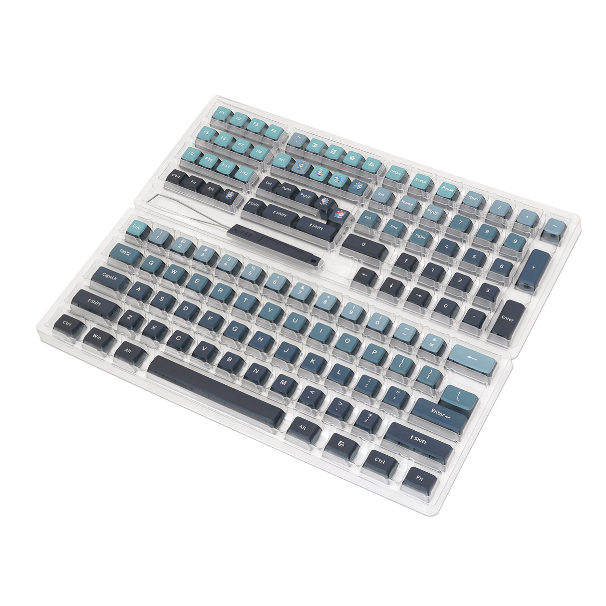 YUNZII Gradient Blue Keycap Set