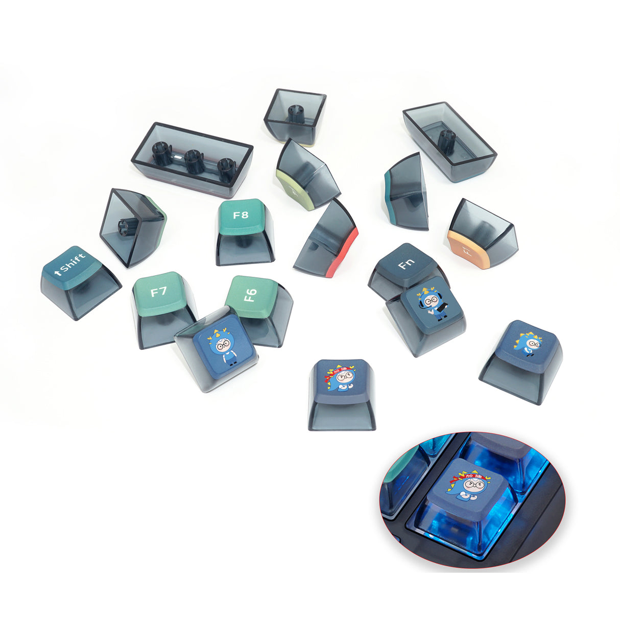 YUNZII Neon Keycap Set