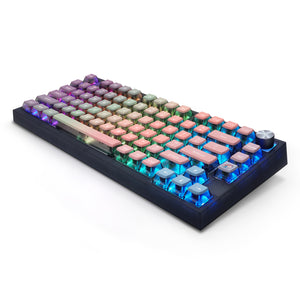 YUNZII Pink Rainbow Keycap Set