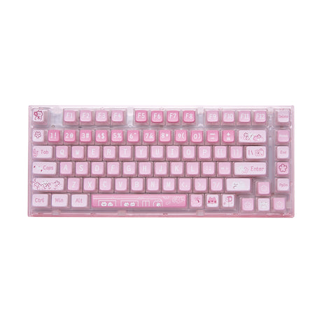 YUNZII X75 PRO 82 Key Wireless Hot Swappable Gasket Transparent Mechanical Keyboard