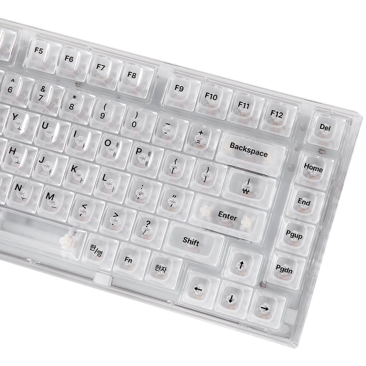 YUNZII X75 82 Keys Wired Hot Swappable Gasket Transparent Mechanical Keyboard