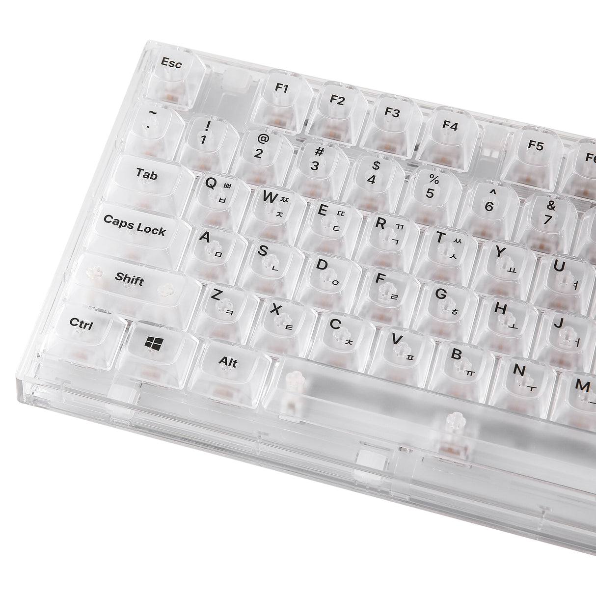 YUNZII X75 82 Keys Wired Hot Swappable Gasket Transparent Mechanical Keyboard