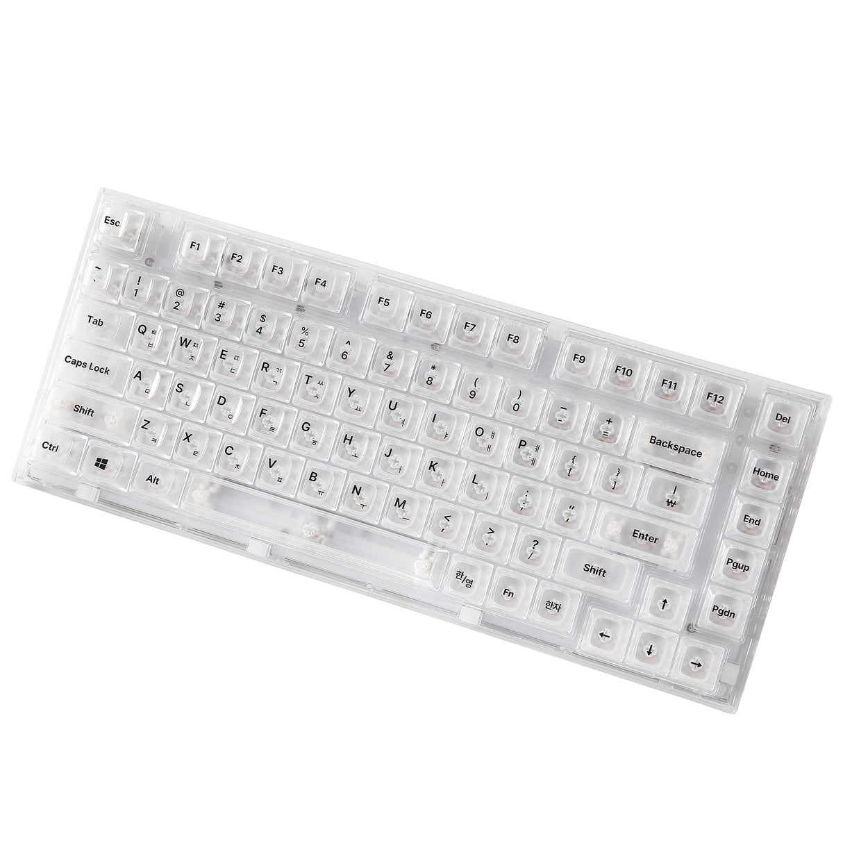 YUNZII X75 82 Keys Wired Hot Swappable Gasket Transparent Mechanical Keyboard