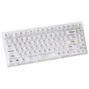 YUNZII X75 82 Keys Wired Hot Swappable Gasket Transparent Mechanical Keyboard