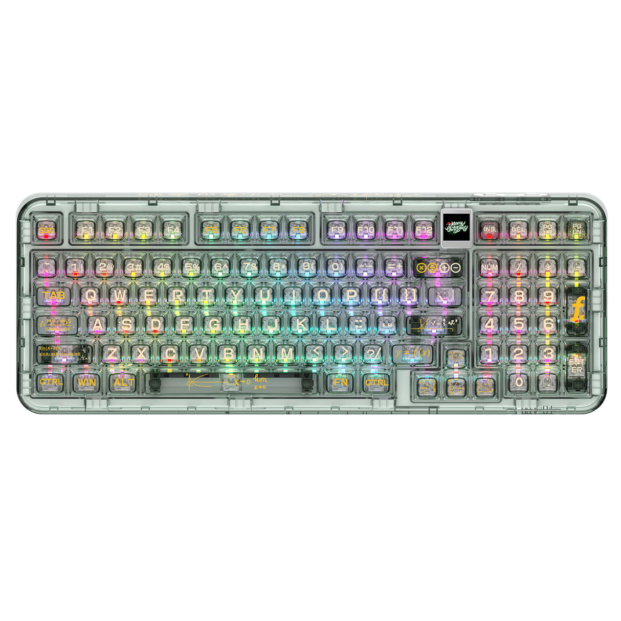 YUNZII Coolkiller CK98 Wireless Hot Swappable OLED Mechanical Keyboard-Math